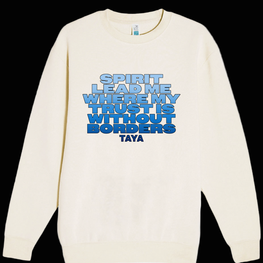 Spirit Lead Me Crewneck- White